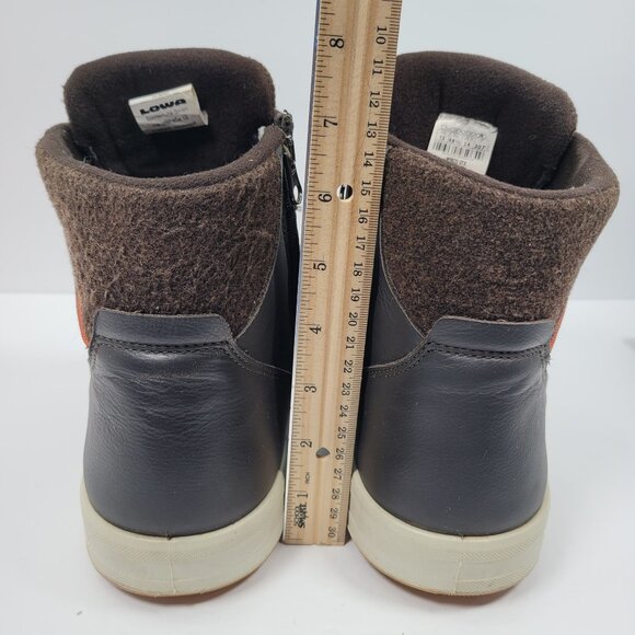 Lowa Bosco GTX Men's Dark Gray Brown Zip Up Ankle Winter Boots US Size 14 - Picture 8 of 9